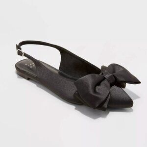 A New Day Women's Shelby Bow Slingback Ballet Flats